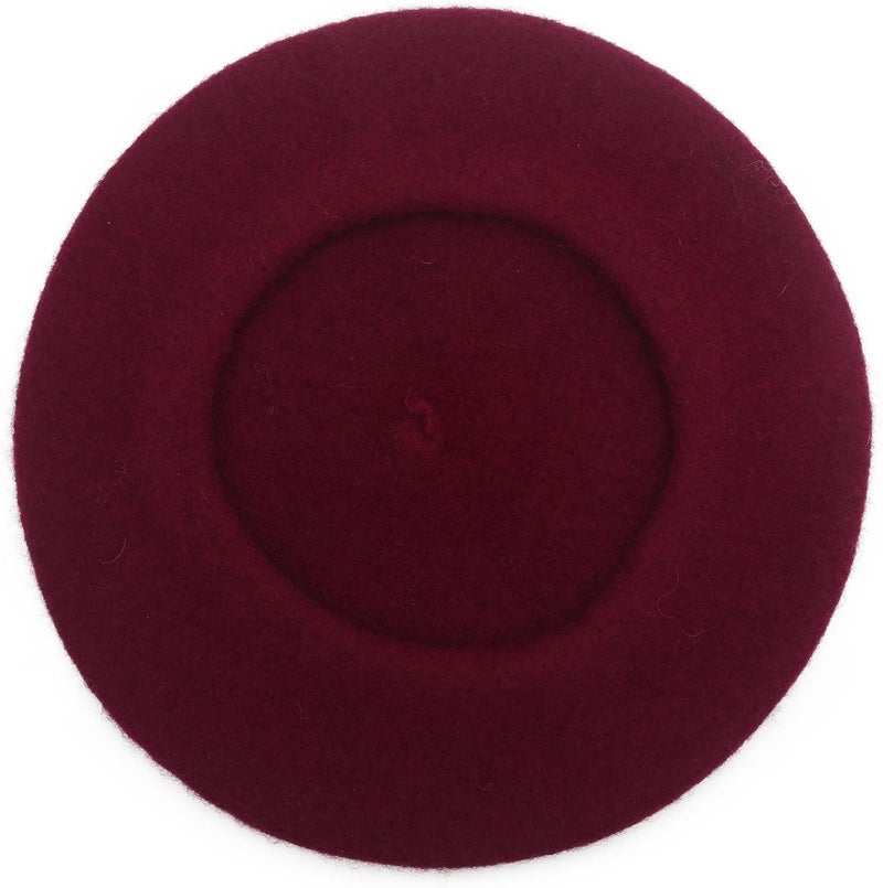ZLYC Wool Kids Beret Hat Girls Solid Color Artist French Beret Cap - Image 3